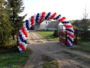 Balony ledowe z helem w łodzi balony led hel do balonów brama balonowa łuk