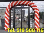 Weselna brama z balonów weselna brama balonowa na wesele girlanda z balonów łuk