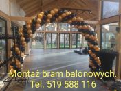 Weselna brama z balonów weselna brama balonowa na wesele girlanda z balonów łuk