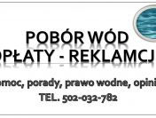 Opłaty za usługi wodne, tel. 502-032-782, odprowadzenie wód, obliczenie, pomoc