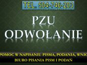 Odwołanie do PZU, pomoc, tel. 504746203, decyzji, odszkodowania, odszkodowanie