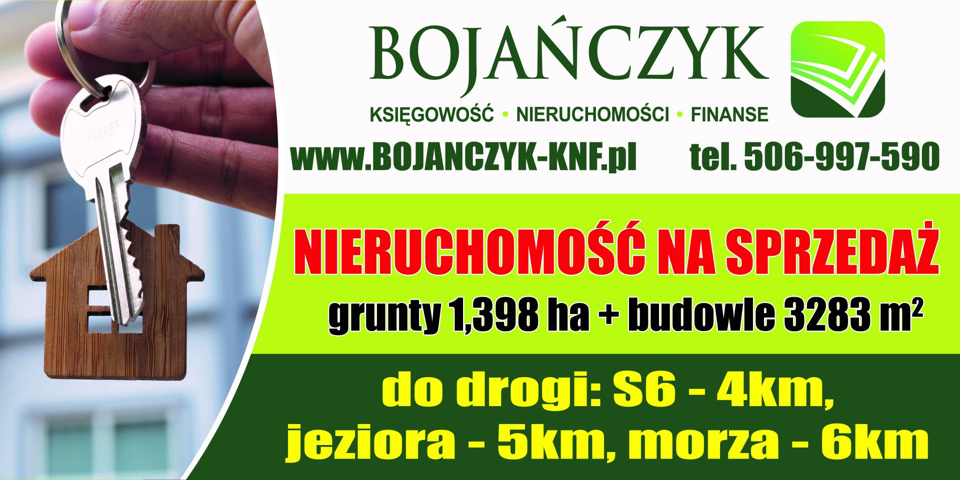 Grunty 1,398 ha + dom + lokale + magazyny = 3283m2 - MORZE - JEZIORO - droga S6 Sucha Koszalińska - Zdjęcie 1