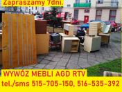 WYWÓZ MEBLI AGD wyposażenia opróżniamy mieszkania domy piwnice poddasza garaże