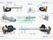 Akcesoria dodatkowe do osłon TechnoPiu, siłowniki PSP do osłon tel.601273539