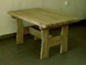 OKAZJA - Rustykalny stolik kawowy, z litego drewna
