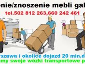 WNOSZENIE/ZNOSZENIE cieżkich przedmiotów mebli gabarytów paczek 24h