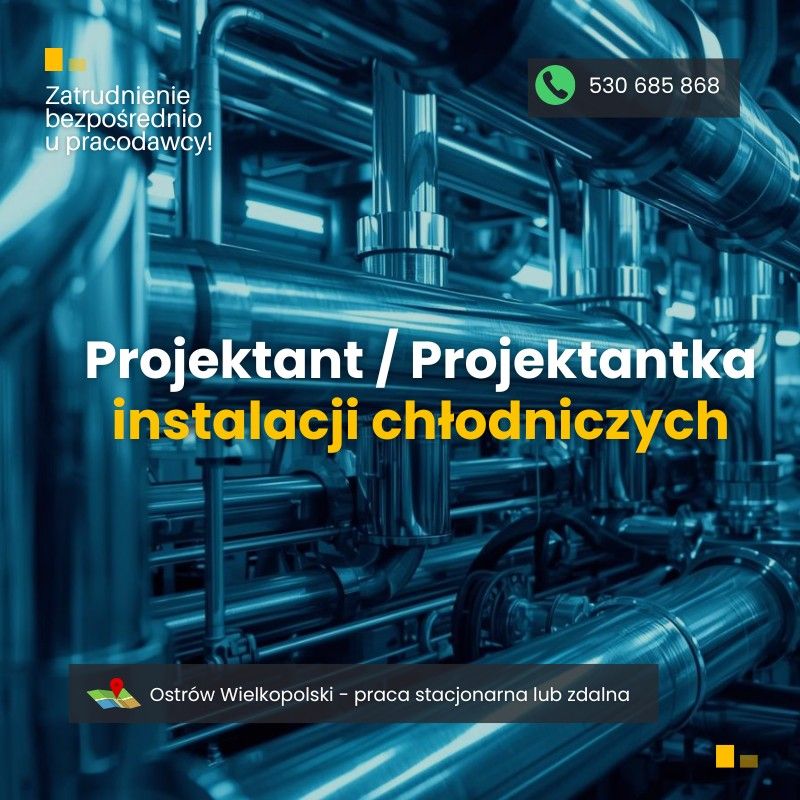 Projektant / Projektantka instalacji chłodniczych - praca zdalna Warszawa - Zdjęcie 1