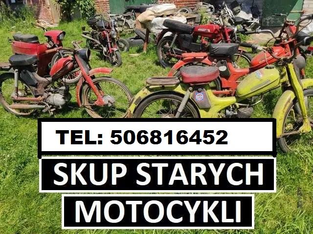 SKUP STARYCH ZABYTKOWYCH MOTOCYKLI MOTOROWERÓW MOTORÓW PRL CAŁA POLSKA GOTÓWKA Warszawa - Zdjęcie 1