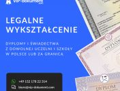 Kup średnie i maturę, dyplom magistra z wpisem