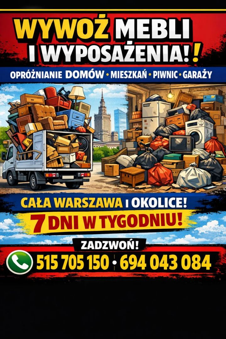 MEBLI WARSZAWA | AGD/RTV • UBRANIA • OPRÓŻNIANIE MIESZKAŃ, PIWNIC warszawa - Zdjęcie 1