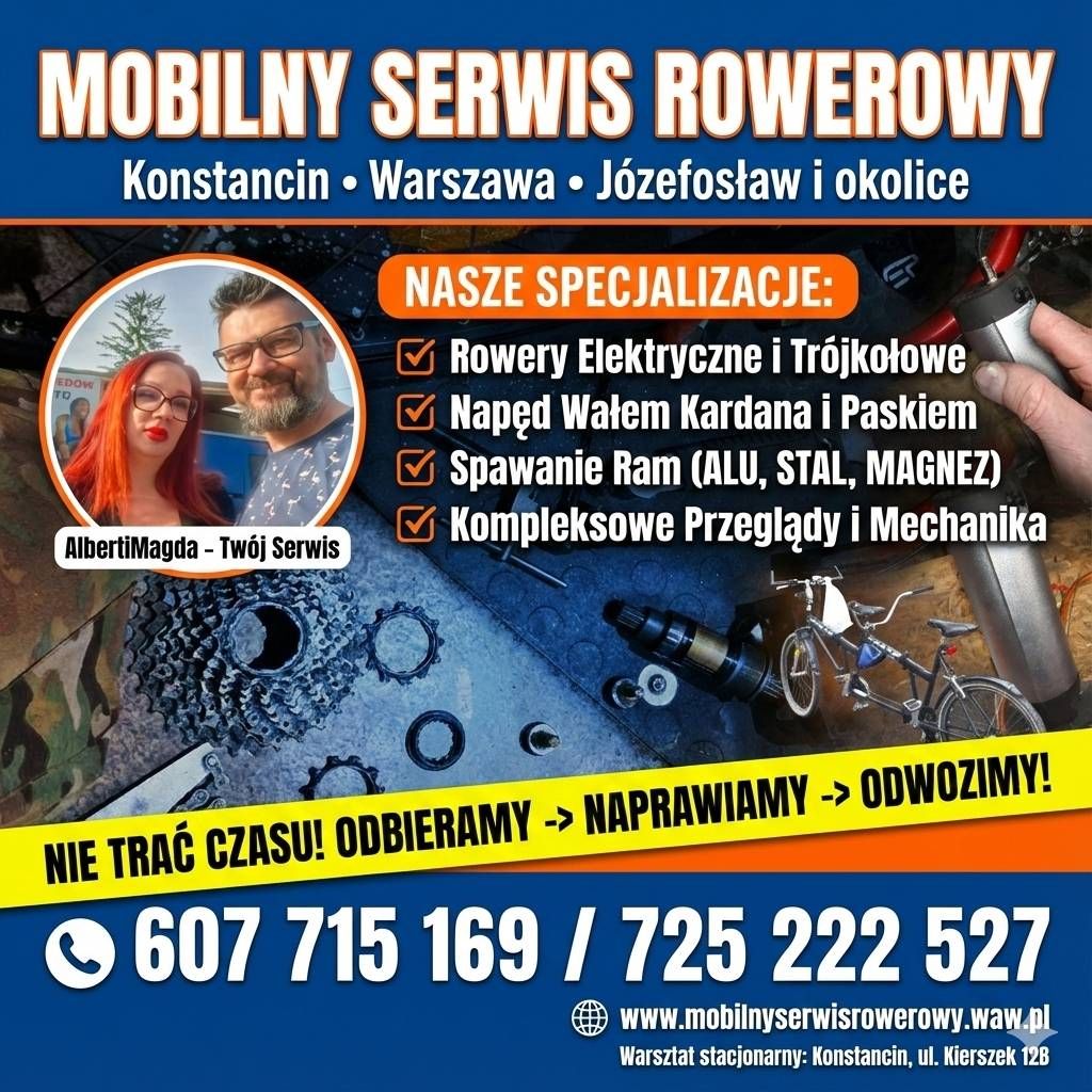 Serwis rowerowy z dojazdem - Konstancin, Warszawa, Józefosław Konstancin-Jeziorna - Zdjęcie 1