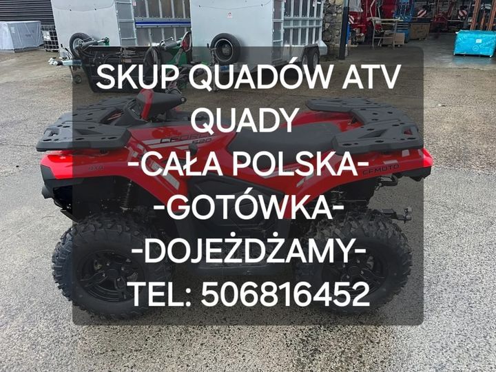 SKUP QUADÓW QUAD QUADY ATV BUGGY SSV -CAŁA POLSKA 24H/7 Warszawa - Zdjęcie 1