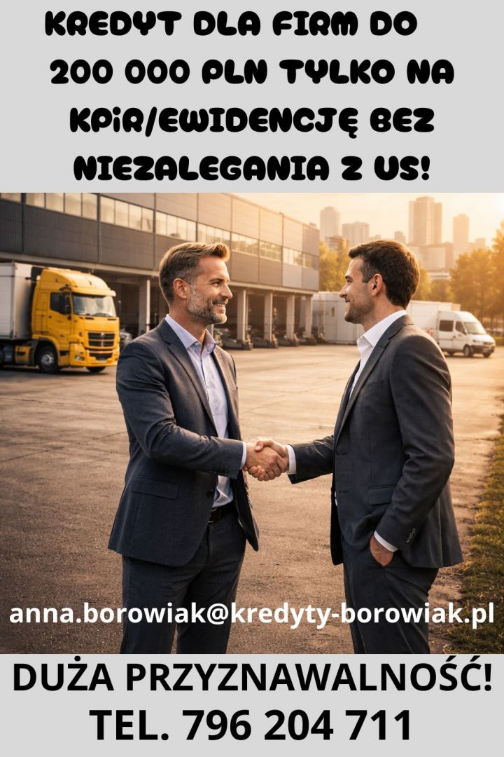KREDYT DLA FIRM DO 200 000 PLN. Tylko na KPiR lub ewidencję Warszawa - Zdjęcie 1