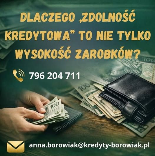 Dlaczego „zdolność kredytowa” to nie tylko wysokość zarobków? Warszawa - Zdjęcie 1