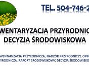 Wykonanie inwentaryzacji przyrodniczej, raportu środowiskowego, tel. 504-746-203