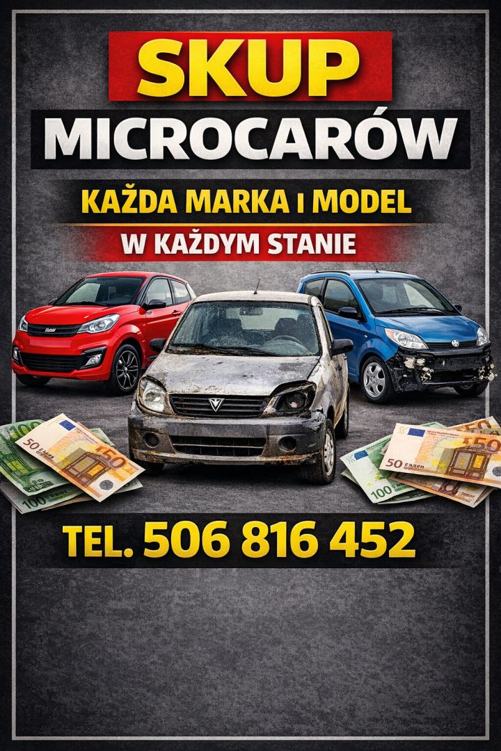 SKUP MICROCARÓW MICROCAR AIXAM LIGIER CHATENET ITP... WSZYSTKIE MARKI I MODELE! Warszawa - Zdjęcie 1