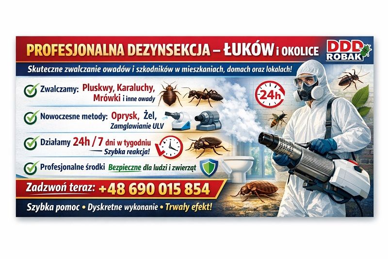 Skuteczne zwalczanie pluskiew – Łuków Łuków - Zdjęcie 1
