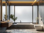 100% prywatności - folie na okna łazienkowe- Folie matowe mrożone Folkos