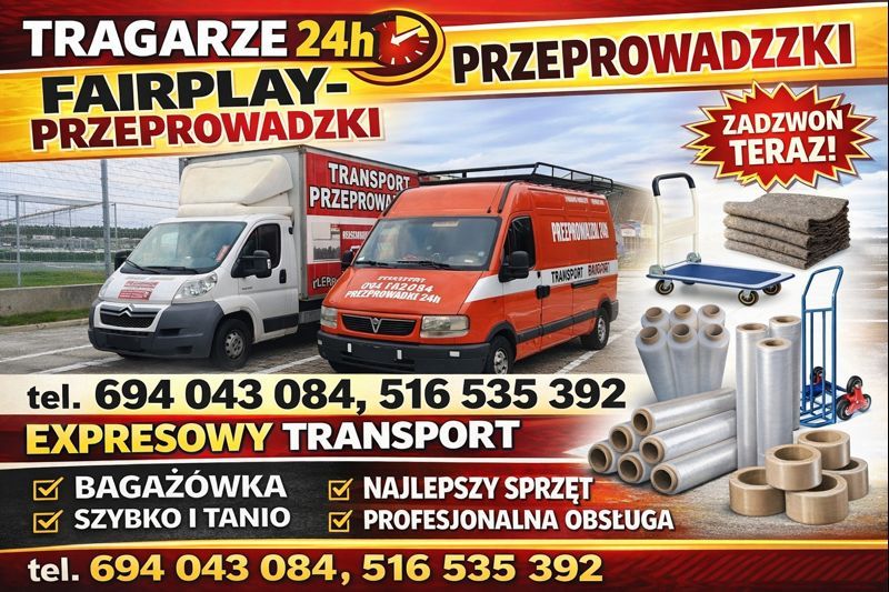 PRZEPROWADZKI TRANSPORT TRAGARZE warszawa duże małe/mikro prywatne i firmowe warszawa - Zdjęcie 1