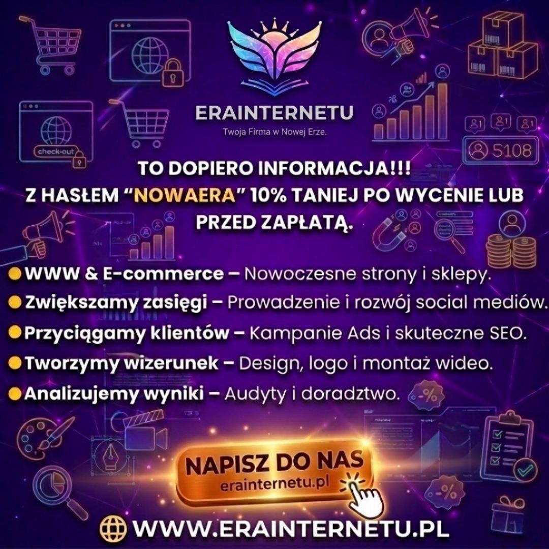 Twój biznes zasługuje na nowoczesną stronę! Projektowanie WWW i E-commerce Warszawa - Zdjęcie 1