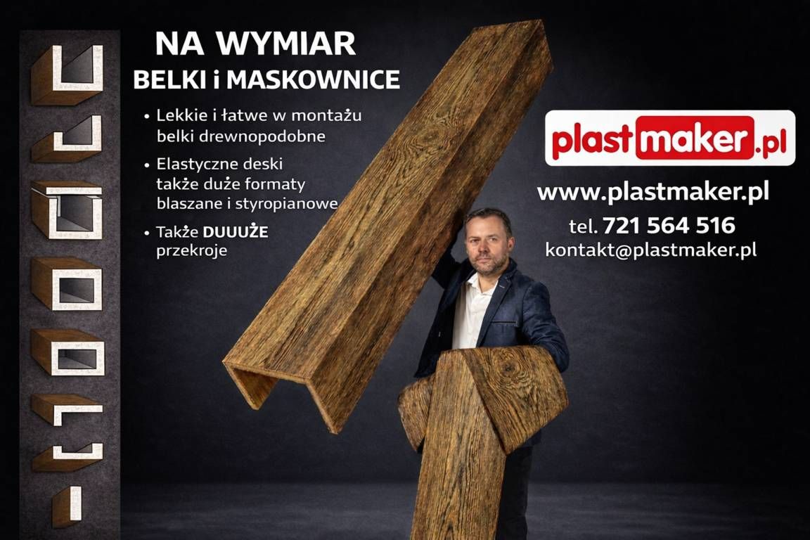 MASKOWNICE na wymiar - belki dekoracyjne DREWNOPODOBNE Polska - Zdjęcie 1