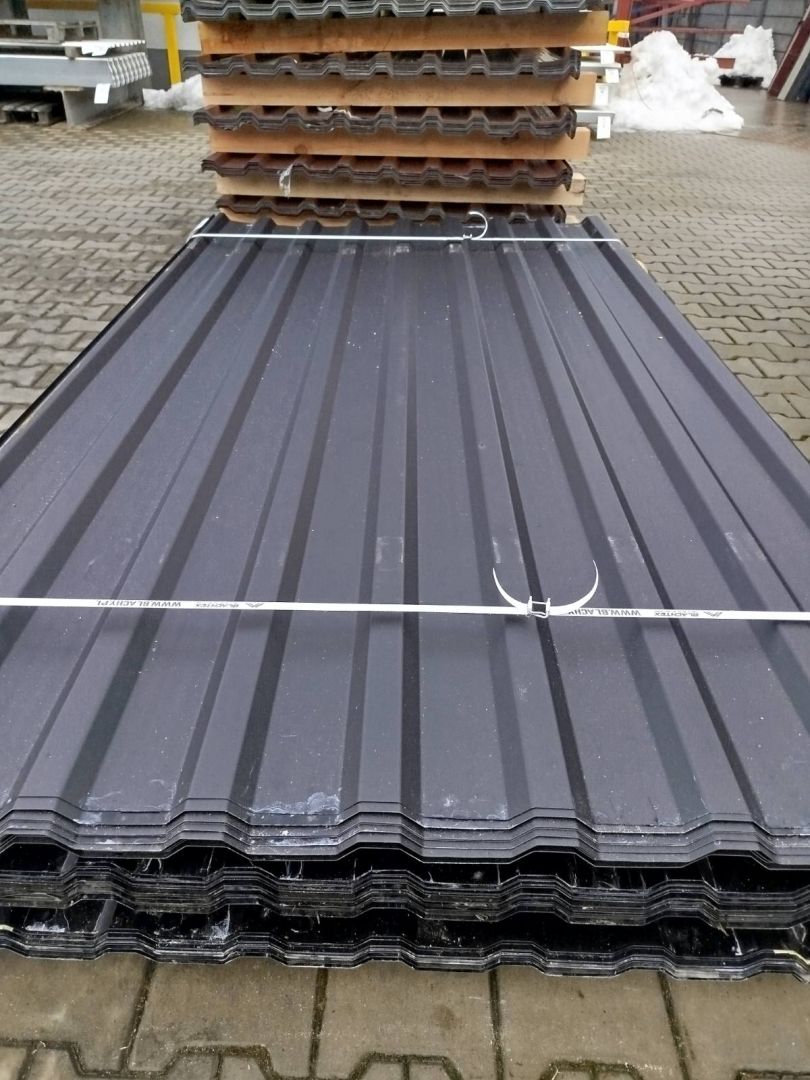 Blacha T-13/T-18 grafit. Paczki po 50 arkuszy. Mielec - Zdjęcie 1