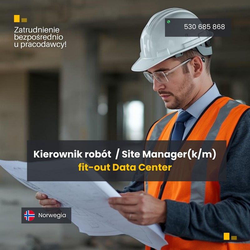 Site Manager / Kierownik robót (K/M)  - Zdjęcie 1