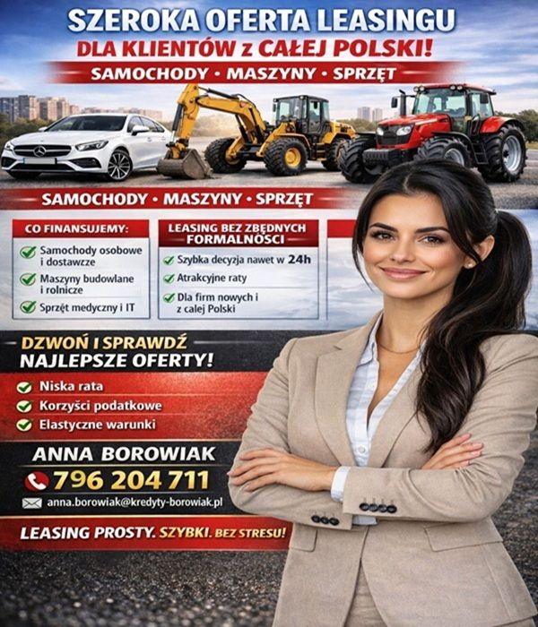 SZEROKA OFERTA LEASINGU DLA KLIENTÓW Z CAŁEJ POLSKI! Warszawa - Zdjęcie 1
