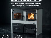 Piec kuchenny Concept 2 - 25 kW - ogrzewanie, gotowanie i pieczenie