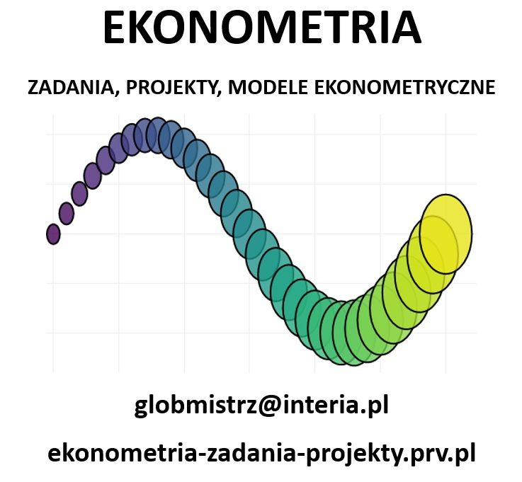 EKONOMETRIA - ZADANIA, PROJEKTY, MODELE EKONOMETRYCZNE Warszawa - Zdjęcie 1