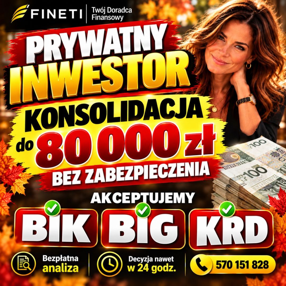 Konsolidacja -BIK,BIG,KRD-Prywatny Inwestor Warszawa - Zdjęcie 1