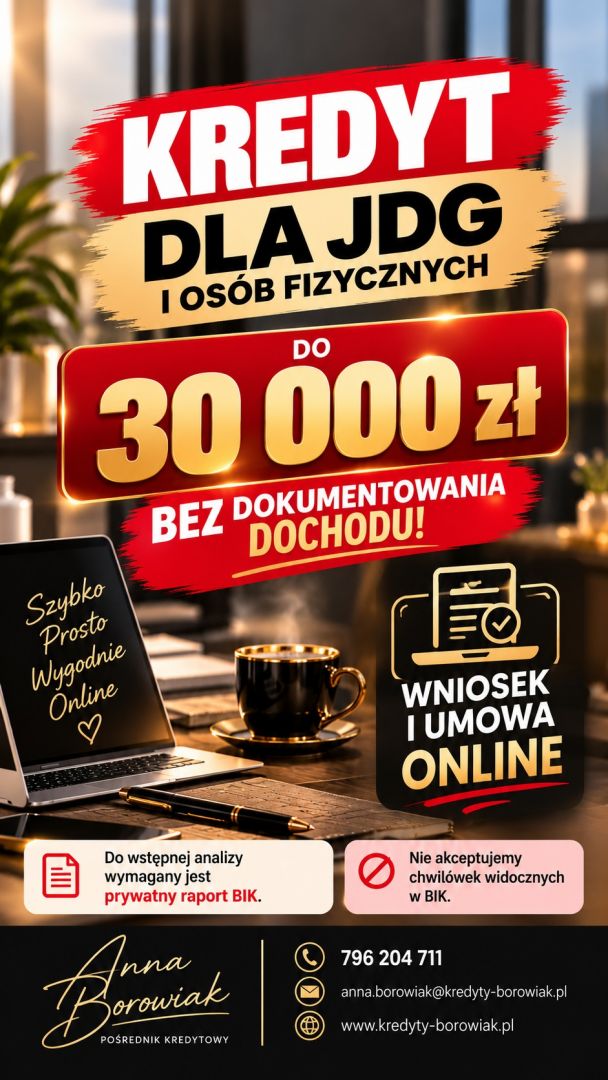 KREDYT DO 30 000 ZŁ BEZ DOKUMENTOWANIA DOCHODU! Warszawa - Zdjęcie 1