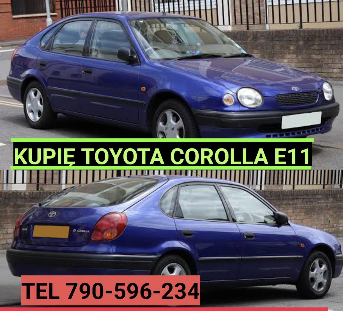 Toyota Corolla e11 KUPIĘ Warszawa - Zdjęcie 1