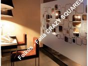 Folie dekoracyjne Warszawa -Creazy squares, matte stripies, atoma, linea